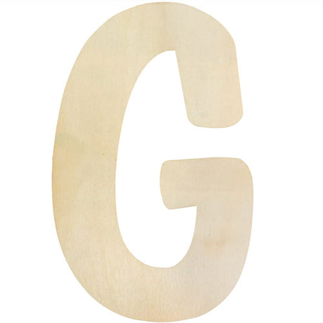 Wooden Letters G Large Wooden Letters 12 Inch Unfinished Wood Letters for Wall Decor Crafts Blank Big Alphabet Board Painting Hanging Home Baby Longan Craft