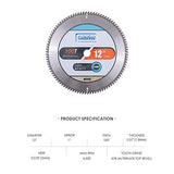 Luckyway 12 Inch Miter Saw Blade 100T with 1 Inch Arbor TCT Circular Saw Blade for Cutting Wood Luckyway