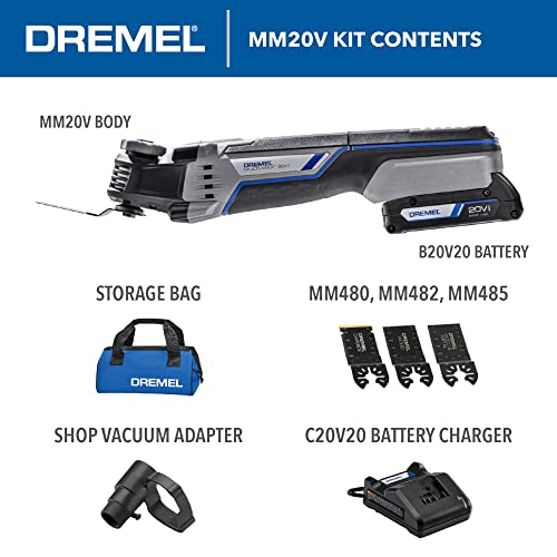 Dremel Multi-Max MM20V-01 Cordless Oscillating Tool Kit with (1) Battery - WoodArtSupply