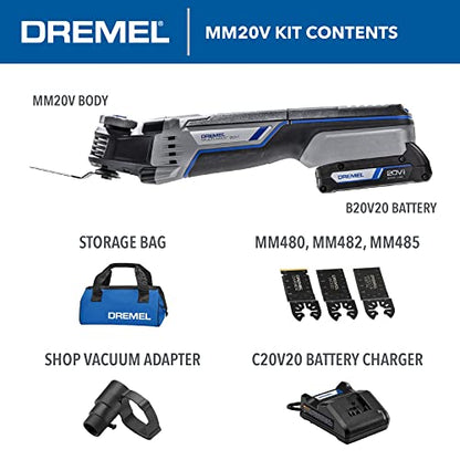 Dremel Multi-Max MM20V-01 Cordless Oscillating Tool Kit with (1) Battery - WoodArtSupply