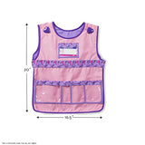 Melissa & Doug Hair Stylist Role Play Costume Dress-Up Set (Frustration-Free Packaging) Purple 17" x 21" x 5", for Children Age : 3+ Melissa & Doug