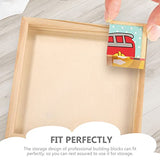 MAGICLULU 4pcs Puzzle Toys Wooden Trays for Home Wooden Toy Tray Sundries Holder Unfinished Wood Tray Toy Holder Wood Serving Tray Unfinished Wooden MAGICLULU