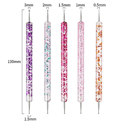 Artdone 31pcs Nail Art Brushes,Nail Art Tool Set,Nail Dotting Tools,Nail Dust Brush,Striping Nail Art Brushes for Long Lines,Nail Drawing Pen For - WoodArtSupply