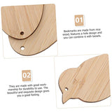 5pcs Diy Bookmark Blank Wooden Ornament Bookmark for Book Lover Unique Bookmarks Unfinished Wood Bookmarks Bookmark Diy Bookmarks Gift Wood Trim Book SUPVOX