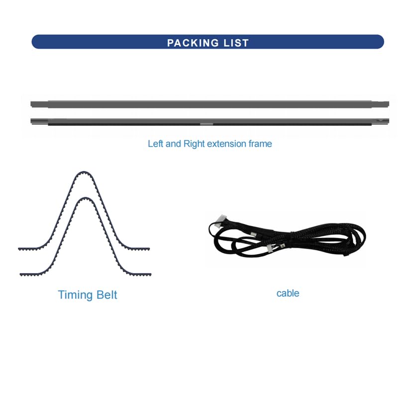 Longer B1 Series Expansion Kit, expands Laser Engraving Area by 195%. Compatible with B1 20W/30W/40W Laser engravers, Perfect for Engraving - WoodArtSupply