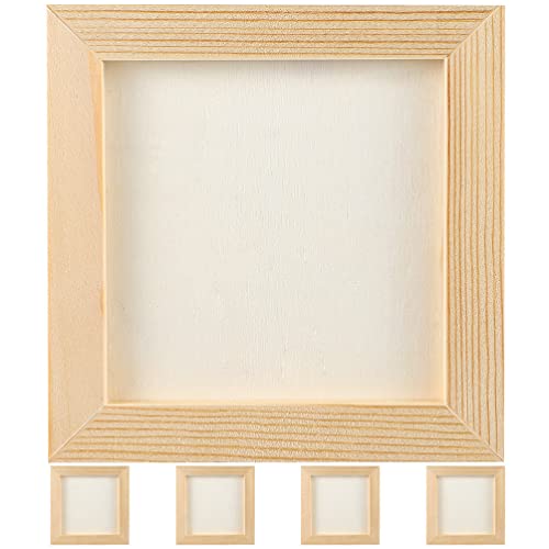 Toddmomy Wooden Photo Frames 5 Pcs Clay Picture Frame Photo Frame Unfinished Wooden Picture Frames Diy Wood Poster Frame Painting Clay Wooden Frames Toddmomy