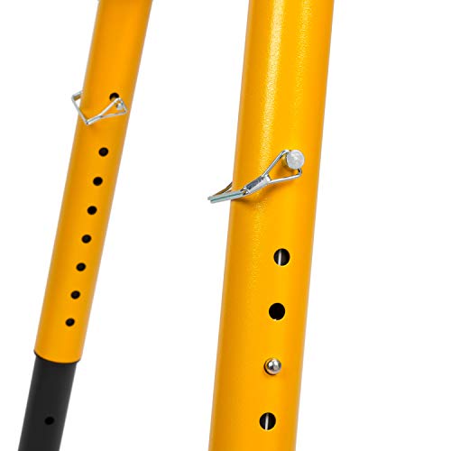 Dewalt Adjustable Height Portable Steel Welding Table and Work Bench, 18 x 46-inch Tabletop, Folding Legs, Carrying Handle, and Cord Minder DEWALT