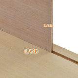 iLAND Dollhouse Display Box, Unfinished Wood Shadow Box, Quick-Build Display Case with Transparent Front 15.7“ x 11” x 11“ Suitable for Lego & 1/12 iland