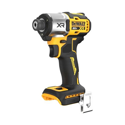 DEWALT 20V MAX XR Impact Driver, Brushless, 1/4", 3-Speed, Bare Tool Only (DCF845B), Yellow, Black - WoodArtSupply