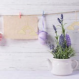 20pcs Rainbow Wood Cutout Unfinished Wooden Rainbow Unpainted Rainbow Slices Rainbow Cloud Pieces DIY Blank Graffiti Rainbow with Hemp Rope for Craft SEWACC