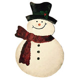 Snowman Cutout Unfinished Wood Christmas Winter Door Hanger MDF Shape Canvas Style 2 Diverse Woodworking