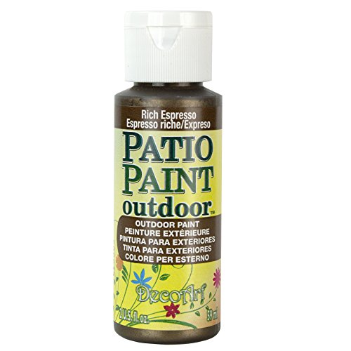 DecoArt Patio Paint 2-Ounce Rich Espresso Metallic Acrylic Paint DecoArt