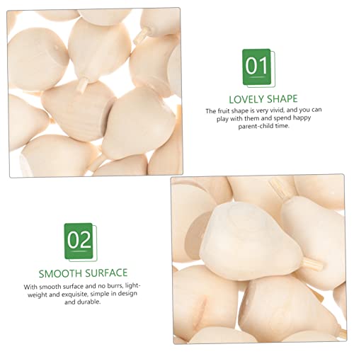 TEHAUX 30Pcs Wooden DIY Unfinished Wood Craft Mushroom Crafts for Kids Wooden Painting Crafts Figure peg Dolls Unfinished Wood Doll Wooden Mushrooms TEHAUX