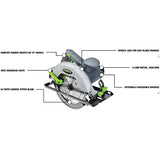 Genesis GCS130 13-Amp 7-1/4-In. Circular Saw with 24T Carbide Tipped Blade, Rip Guide, Blade Wrench, and 2 Year Warranty Genesis