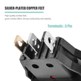 RuoFeng Red Light Boat Rocker Switch Mini On Off Switch 3 Pin 2 Position Illuminated Toggle Switch for Car Boat Popcorn Machine Bench Grinder RuoFeng