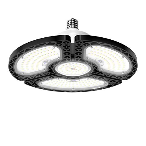 Dansny LED Garage Light, 120W Deformable LED Garage Ceiling Lights 18000 Lumens Led Shop Lights for Garage, Garage Lights with 3 Adjustable Panels. Dansny