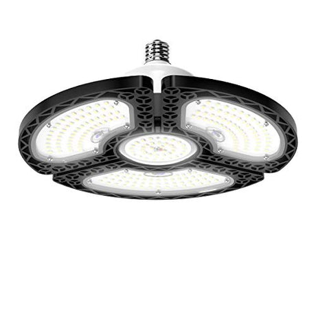 Dansny LED Garage Light, 120W Deformable LED Garage Ceiling Lights 18000 Lumens Led Shop Lights for Garage, Garage Lights with 3 Adjustable Panels. Dansny