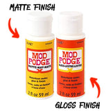 Krafty Kit Mod Podge Bundle: 2oz Gloss and 2oz Matte Water-Based Glue, Sealer & Finish Krafty Kits