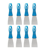 Putty Knife Scrapers, Spackle Knife, Metal Scraper Tool for Drywall Finishing, Plaster Scraping, Decals, and Wallpaper (8 Pack, 2” LifHap