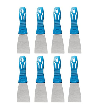 Putty Knife Scrapers, Spackle Knife, Metal Scraper Tool for Drywall Finishing, Plaster Scraping, Decals, and Wallpaper (8 Pack, 2”