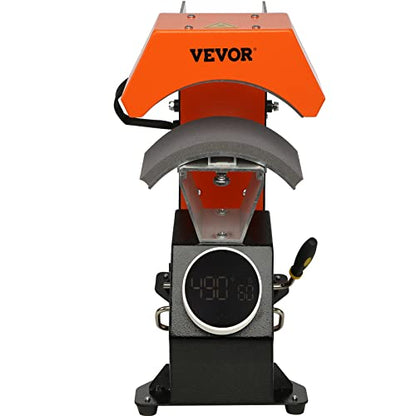 VEVOR 3-in-1 Auto Hat Heat Press Machine for Caps - No Crease, Automatic Release&Press Knob-Style Digital Control Panel, with 3pcs Interchangeable