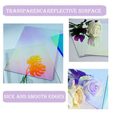 4 Pack Colored Acrylic Sheets Iridescent Plexiglass Sheets Almost 1/8 Translucent Plastic Sheet for Crafts,Signs,Pantings DIY Display SANIQUE