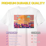 HTVRONT Heat Transfer Paper for Light T Shirts -30 Pack 8.5x11" Printable Heat Transfer Vinyl for Inkjet Printer, Easy to Use,Iron on Transfer Paper HTVRONT