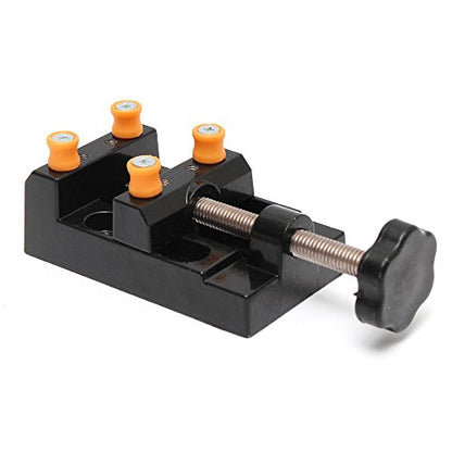 Yakamoz Universal Mini Drill Press Vise Clamp Table Bench Vice for Jewelry Walnut Nuclear Watch Repairing Clip On DIY Sculpture Craft Carving Bed - WoodArtSupply