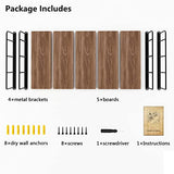 Rustic Wall Mounted Floating Shelves by MXCSE – Stylish Wood Storage Solution for Any Room MXCSE