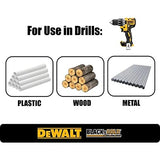 DEWALT Drill Bit Set, 14-Piece, 135 Degree Split Point, For Plastic, Wood and Metal (DWA1184) DEWALT