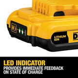 DEWALT 20V MAX Battery Pack with Charger, 3 Ah, Extra Long Run Time (DCB230C) DEWALT