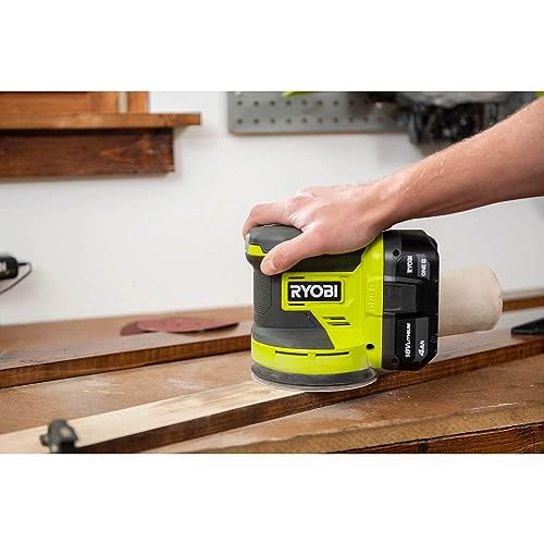 Ryobi One+ 18v 5" Random Orbit Sander Reduced Vibration (Renewed) RYOBI