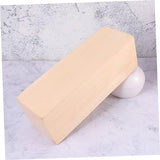 VILLCASE 10 Pcs Carved Wooden Strips Wood Decor Wooden Building Blocks Wood Carving Blocks Wood Blank Blocks Basswood Carving kit Unfinished Craft VILLCASE