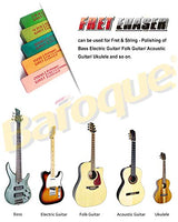 Baroque Fret Erasers for Guitar, Fret Polishing Cleaner, Frets Polish Tools Kit, Clean Fret Wire/String/Metal, Set of 5 (180& 400& 1000& 1500& 2000 JEISSLIA