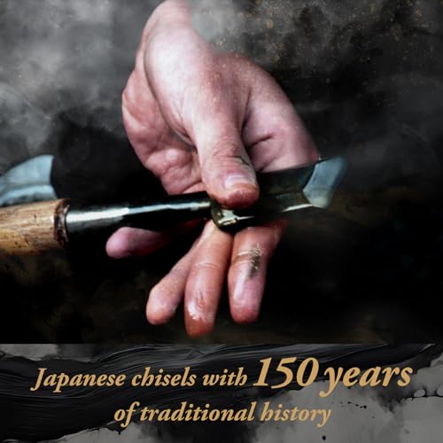 SUIZAN Japanese Wood Chisel 1/8 Inch (3mm) Professional Wood Chisels for Woodworking Oire Nomi SUIZAN