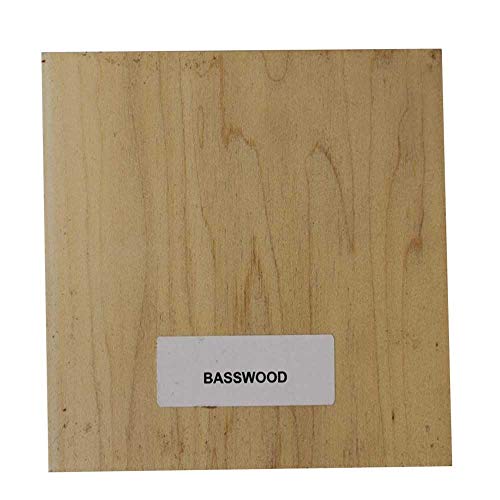 Set of 6 Basswood Bowl Blanks for Turning, Measuring 4 x 4 x 2 Inches, Suitable Carving/Whittling Block - WoodArtSupply