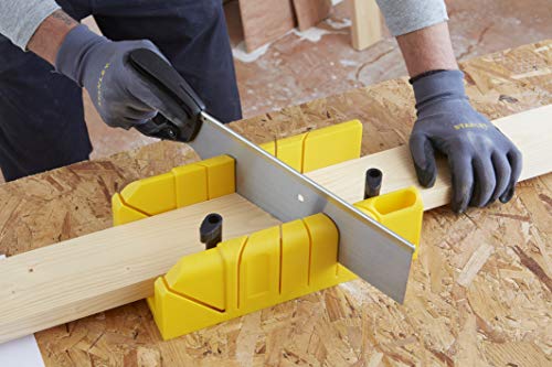 Stanley 1-20-600 Saw Storage Miter Box with Saw, Black Stanley