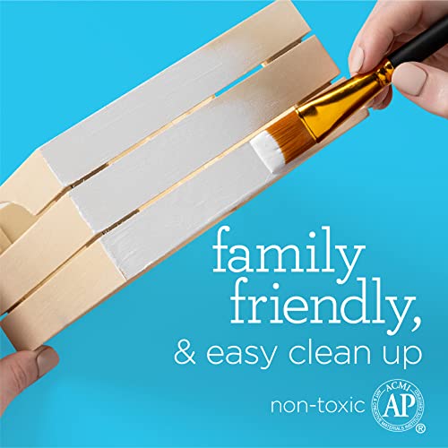 Apple Barrel White One Gallon (128 fl oz), Matte Finish Color, Drawing & Art Supplies, DIY Arts and Crafts Acrylic Paint, 1 Gallon (Pack of 1) Apple Barrel