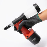 UPWOOD Pneumatic Hydraulic Pop Rivet Gun, Self-Suction Air Riveter Riveting Tool with 100 pcs Blind Rivets and 3/32" 1/8" 5/32" 3/16" Nose Pieces UPWOOD