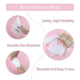 RESIN GO Domino Box Resin Molds, Large Rectangle Carved Container Epoxy Resin Silicone Mold with Lid Set for Casting, Storage Gift Trinket Makeup RESIN GO