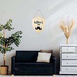 6pcs Wooden Shield Shapes Wood Sign Blank Hanging Wooden Plaque Unfinished Wood Cutouts DIY Craft Project Ornaments for Father's Day Halloween JANOU