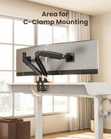 ErGear Electric Standing Desk with Drawers, 48″ x 24″ Gaming Desk with Monitor Stand, C-Clamp Mount Compatible, Home Office Height-Adjustable Desk ErGear