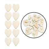 Healifty 25PCS Unfinished Wood Craft Wedding Wood Confetti Natural Wood Slice Wood Slice Craft DIY Wood Ornament Unfinished Wood Cutout DIY Calendar Healifty