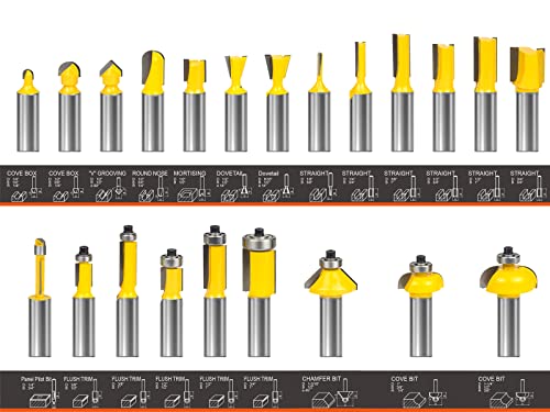 Router Bits Set 1/2 Inch Shank - BAIDETS 35PCS 1/2" Router Bit for Professional and Beginners Carpenter Woodworking Projects
