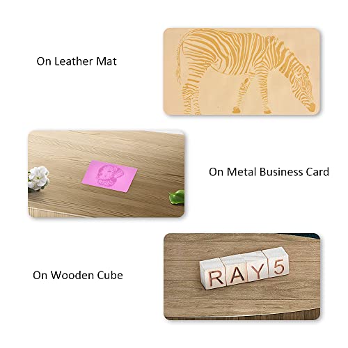 77pcs Longer Laser Engraving Material Kit DIY Material Package for Custom Business Card Metal Plywood Pet ID Keychain - WoodArtSupply