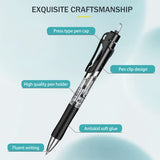 YPENSLZX 0.7mm Gel Pens, Black Ink, Retractable Rolling Ball Gel Pens, Writing Smoothly, Large Capacity, Suitable for Working or Studying, 12-Pack, YPENSLZX