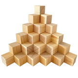 MUXGOA Unfinished Wooden Cubes,Pack of 50 Wood Blocks for Crafting,1 Inch Wood Square Blocks for Crafts Making & DIY Projects & Decor MUXGOA