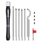 DEEFIINE Carbide Wood Lathe Turning Tools, Quick Replacement Turning Tools Kit, Full Size Rougher And Finisher Swan Neck Hollowing Tools For DEEFIINE