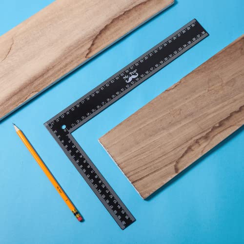 Mr. Pen- Carpenter Square, Framing Square, 8 inch x 12 inch , Carpenters Square , Right Angle Ruler, Framing Tools, L Shape Ruler, Metal Square, Mr. Pen