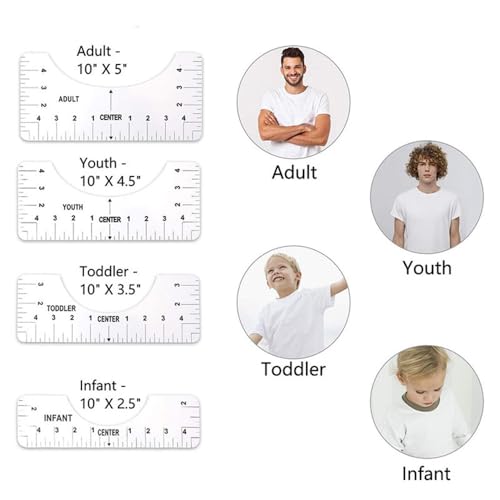 Tshirt Ruler Teflon Sheets Heat Tape,3 Teflon Sheets for Heat Press 16x20",Tshirt Ruler Guide for Vinyl Alignment - WoodArtSupply